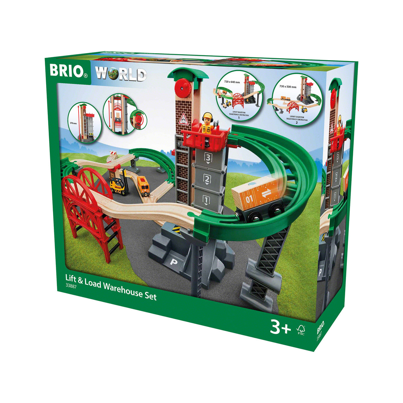 BRIO togbane, løft og læs varelager