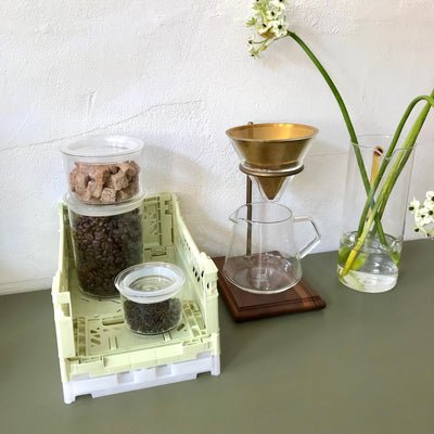 Foldekasse, mini olive