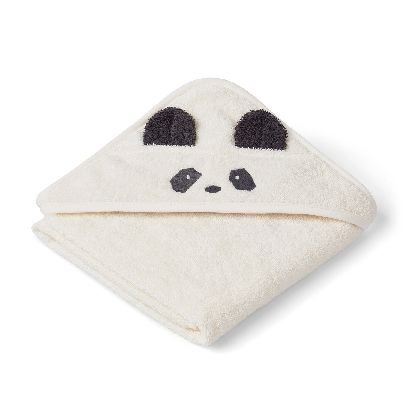 Liewood baby håndklæde, panda creme