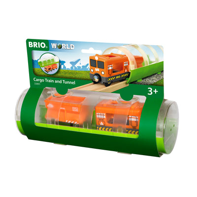 BRIO togbane, godstog og tunnel