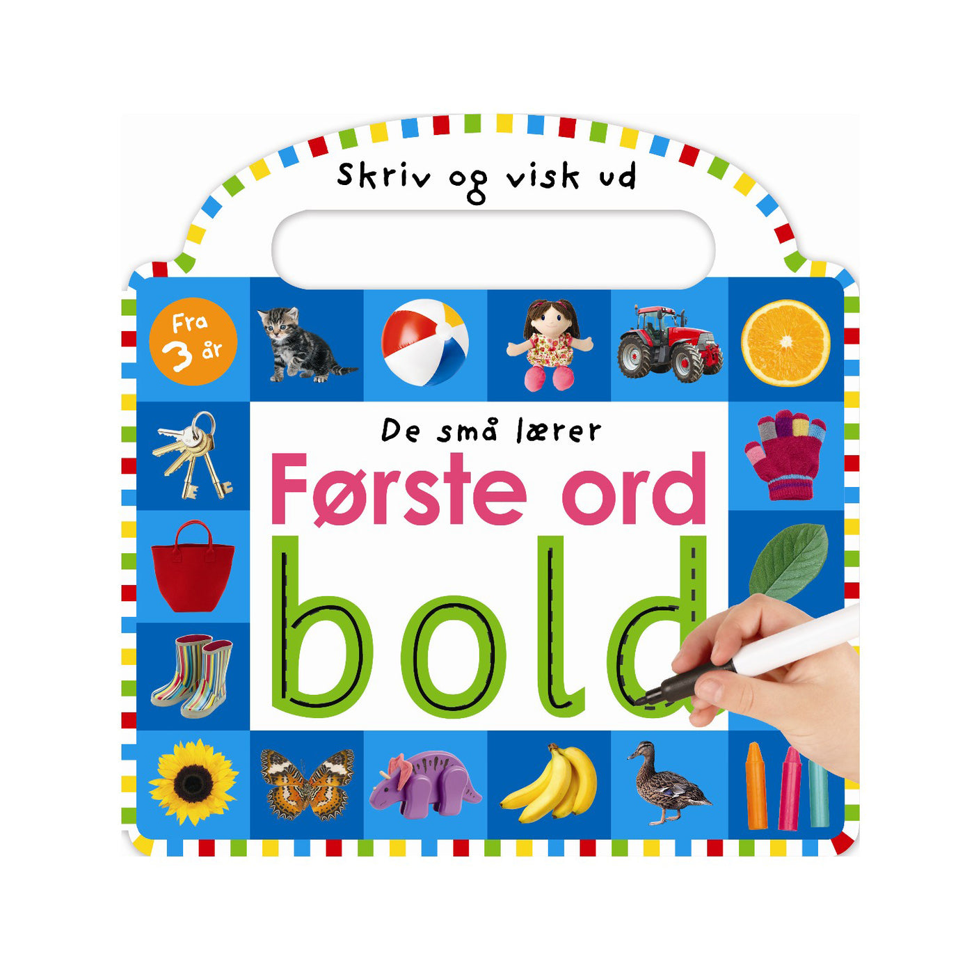 Bog, De små lærer Første ord - skriv og visk ud