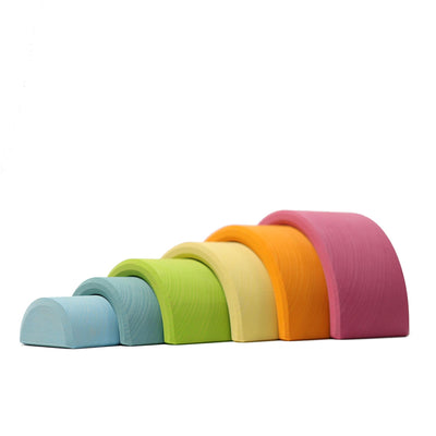 Regnbue, mellem pastel med 6 buer