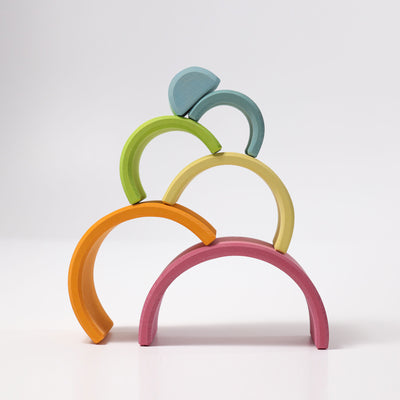Regnbue, mellem pastel med 6 buer