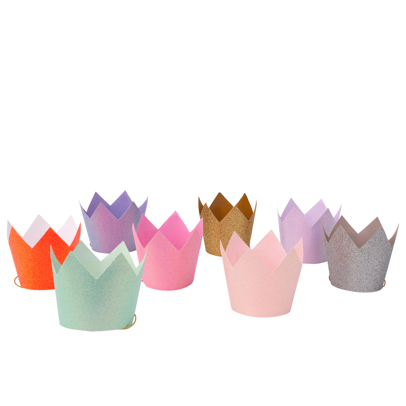 Party hats, glitter prinsessekroner