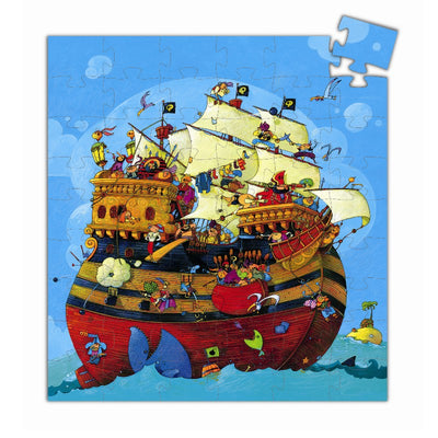 Djeco silhuetpuslespil, Piratskib 54 brikker