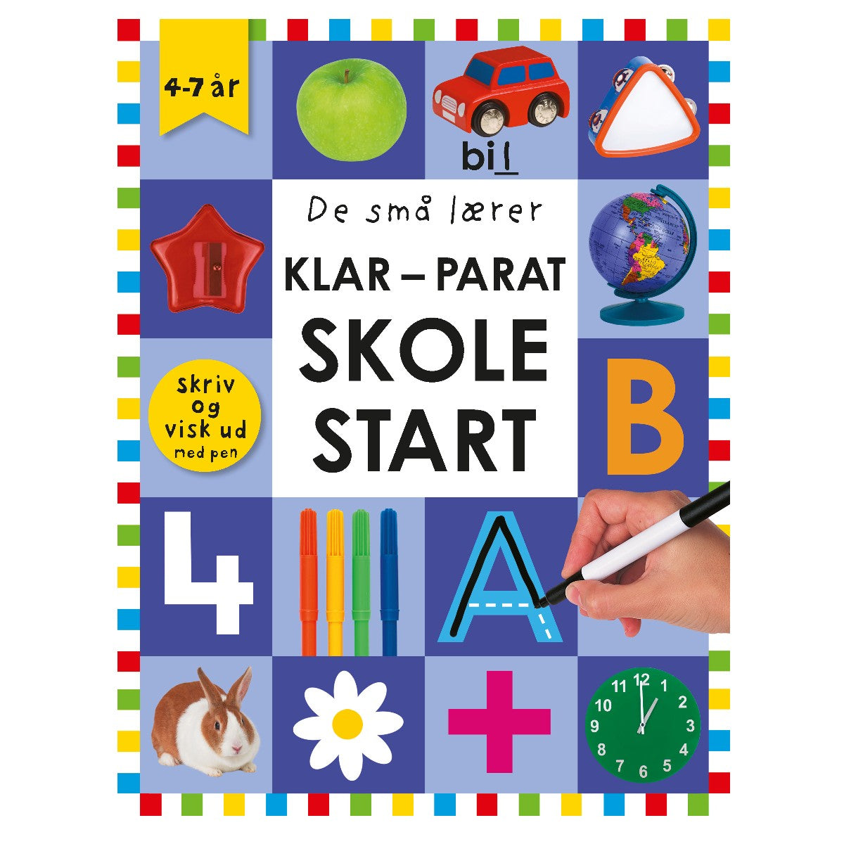 Bog, De små lærer skriv og visk ud - Klar-parat-skolestart