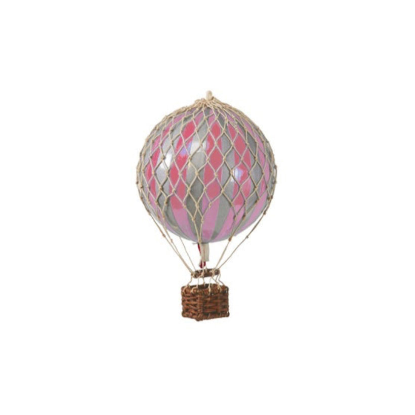 Luftballon, pink/silver 8,5 cm