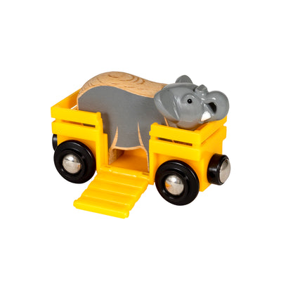 BRIO togbane, vogn med elefant