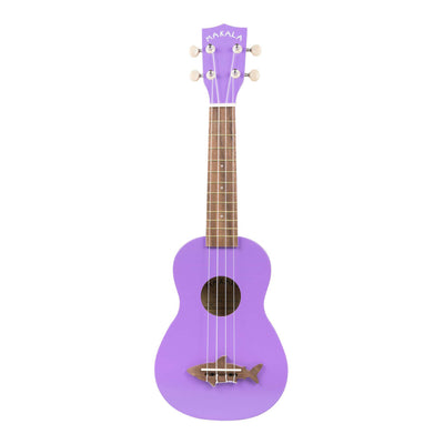 Makala ukulele, urchin lilla med haj