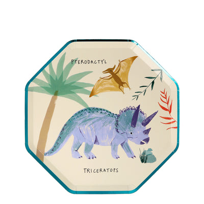Engangstallerkener, dinosaurer