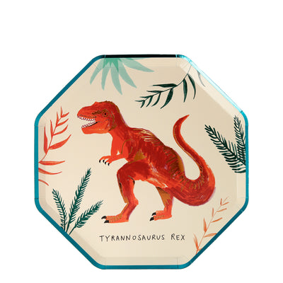 Engangstallerkener, dinosaurer