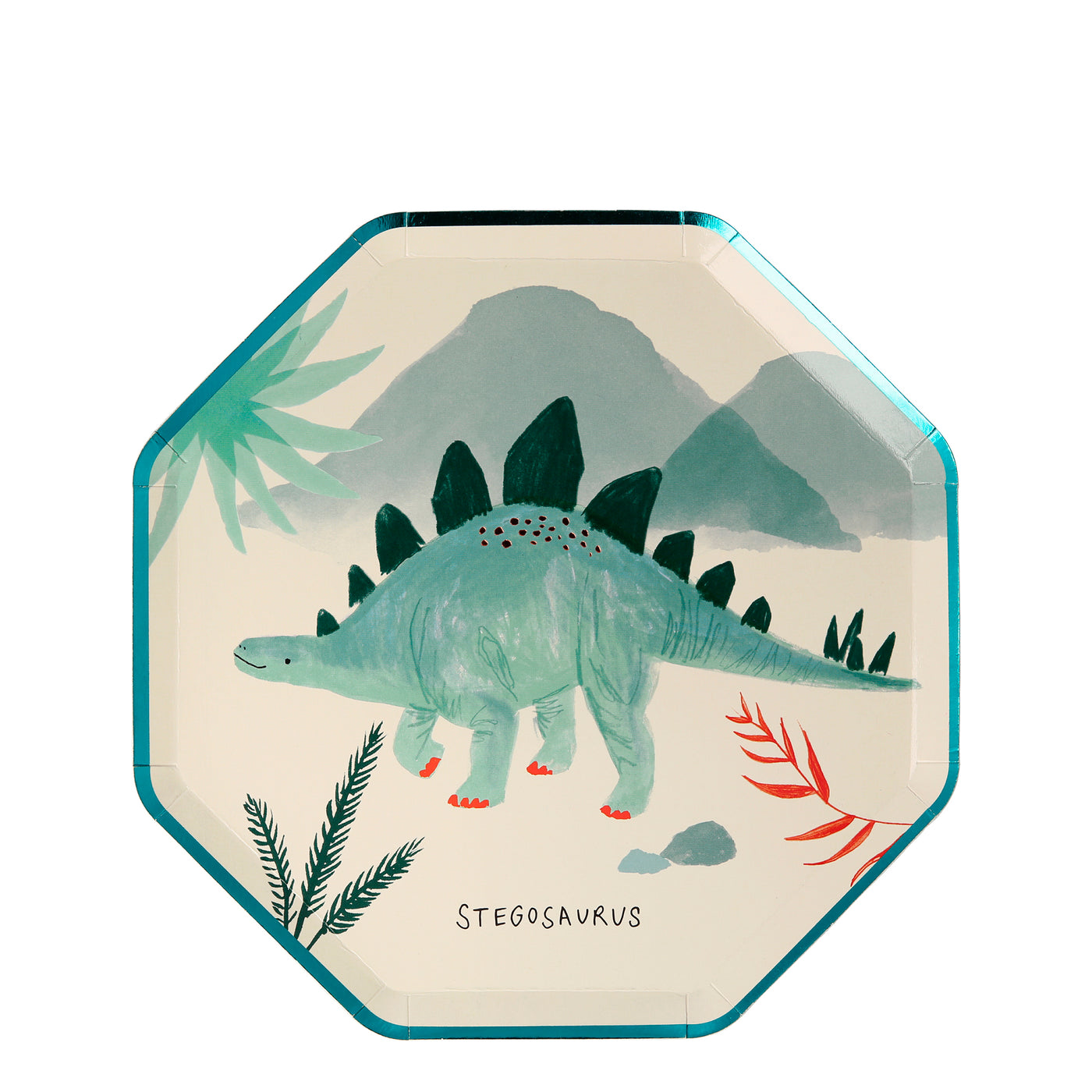 Engangstallerkener, dinosaurer