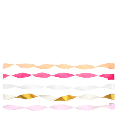 Crepe serpentiner, pink