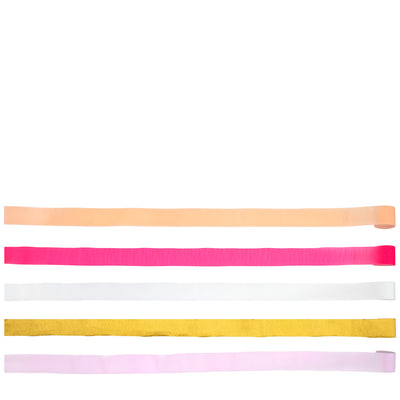 Crepe serpentiner, pink