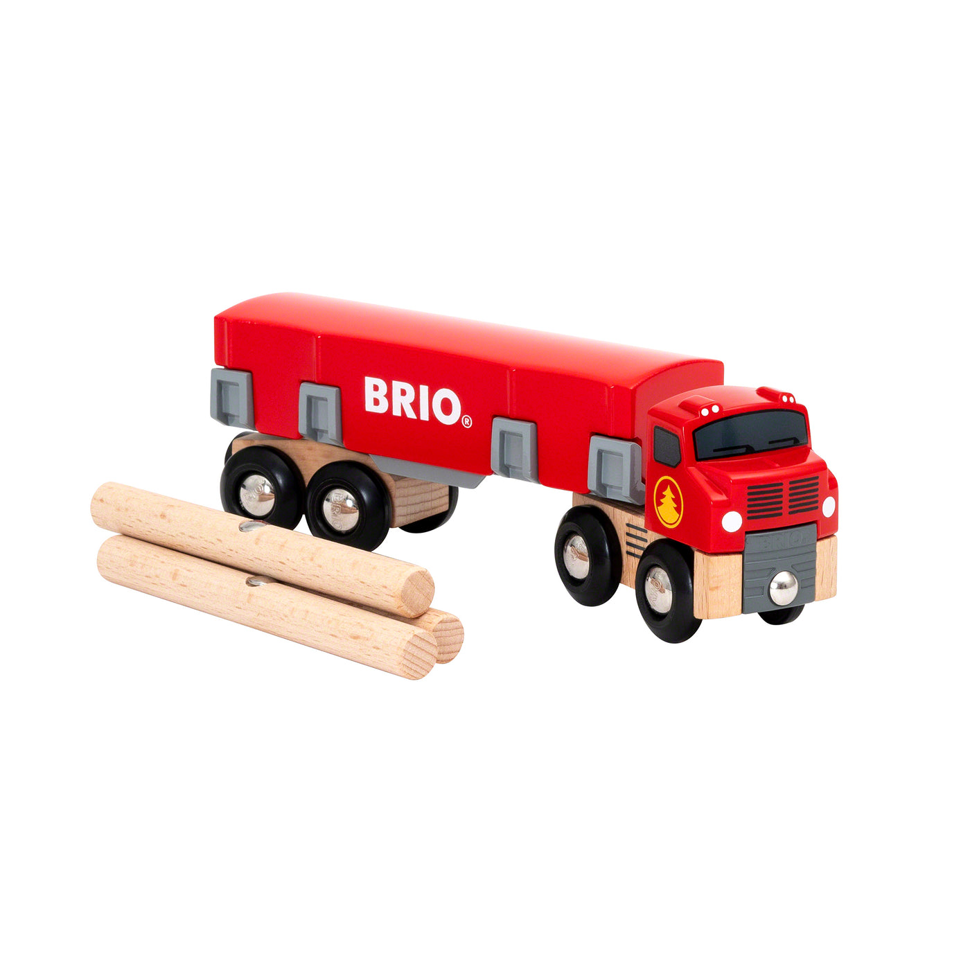 BRIO togbane, lastbil med tømmer