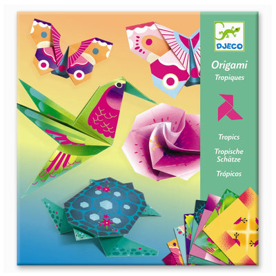 Djeco kreativ pakke, origami tropisk