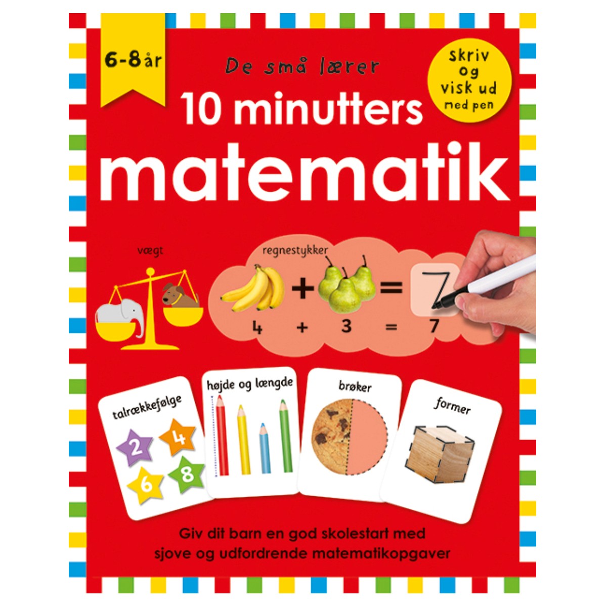 Bog, De små lærer skriv og visk ud - 10 minutters matematik