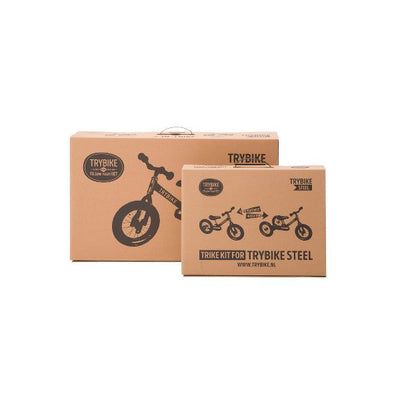 Trybike balancecykel, trehjulet + tohjulet, hvid