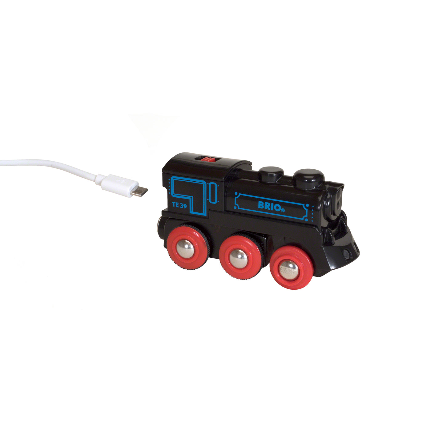 BRIO togbane, genopladeligt lokomotiv med USB
