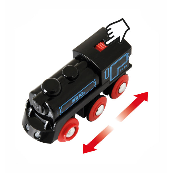 BRIO togbane, genopladeligt lokomotiv med USB
