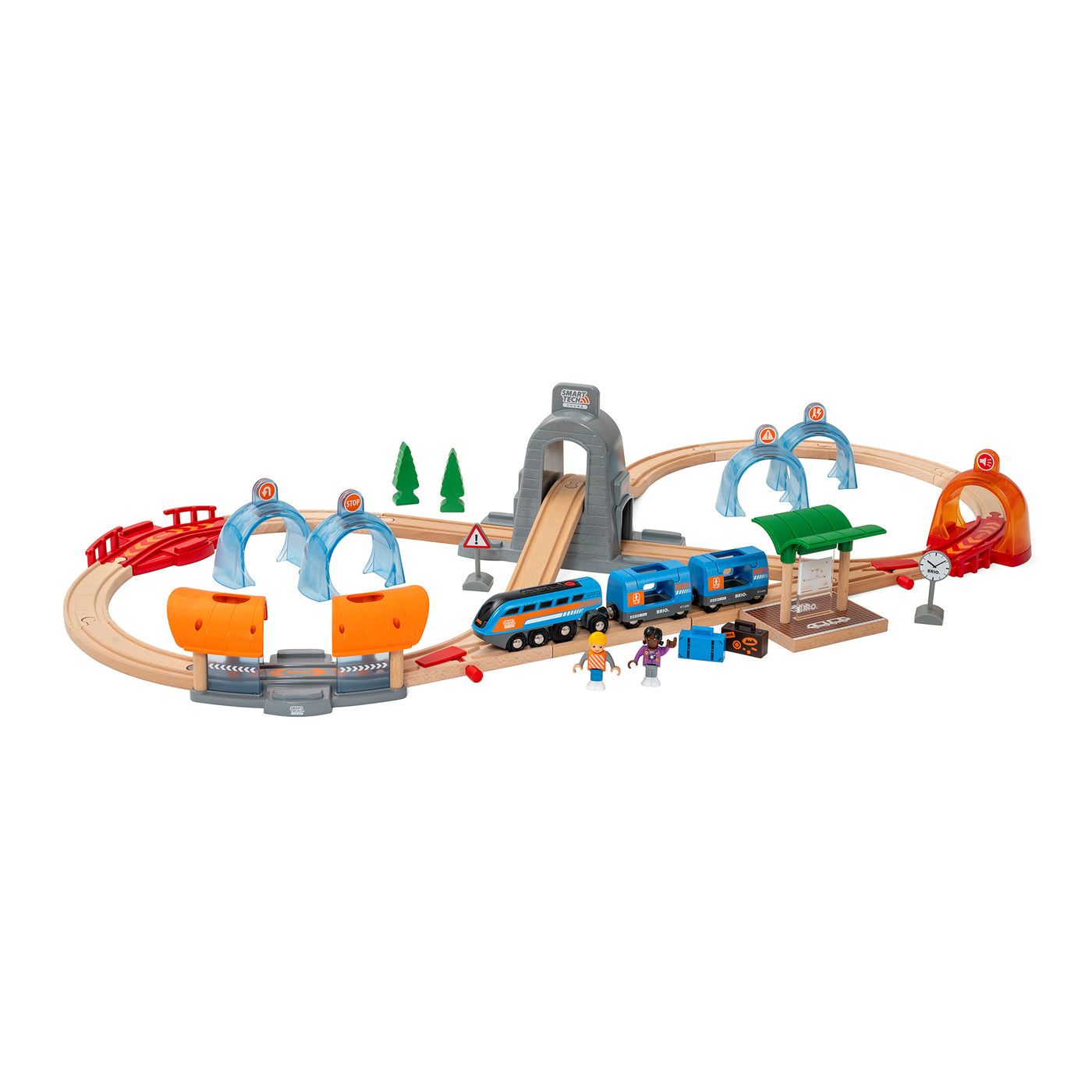 BRIO togbane, Action Tunnel Travel Set (Smart Tech Sound)