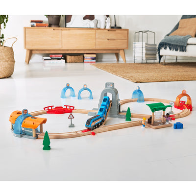 BRIO togbane, Action Tunnel Travel Set (Smart Tech Sound)