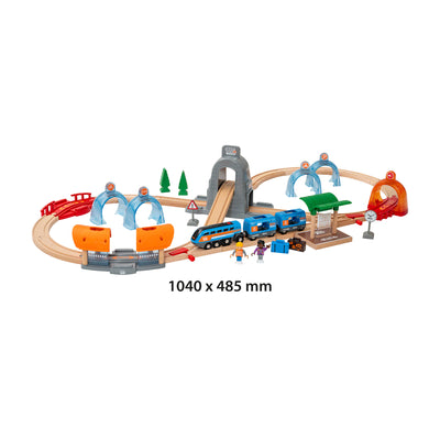 BRIO togbane, Action Tunnel Travel Set (Smart Tech Sound)
