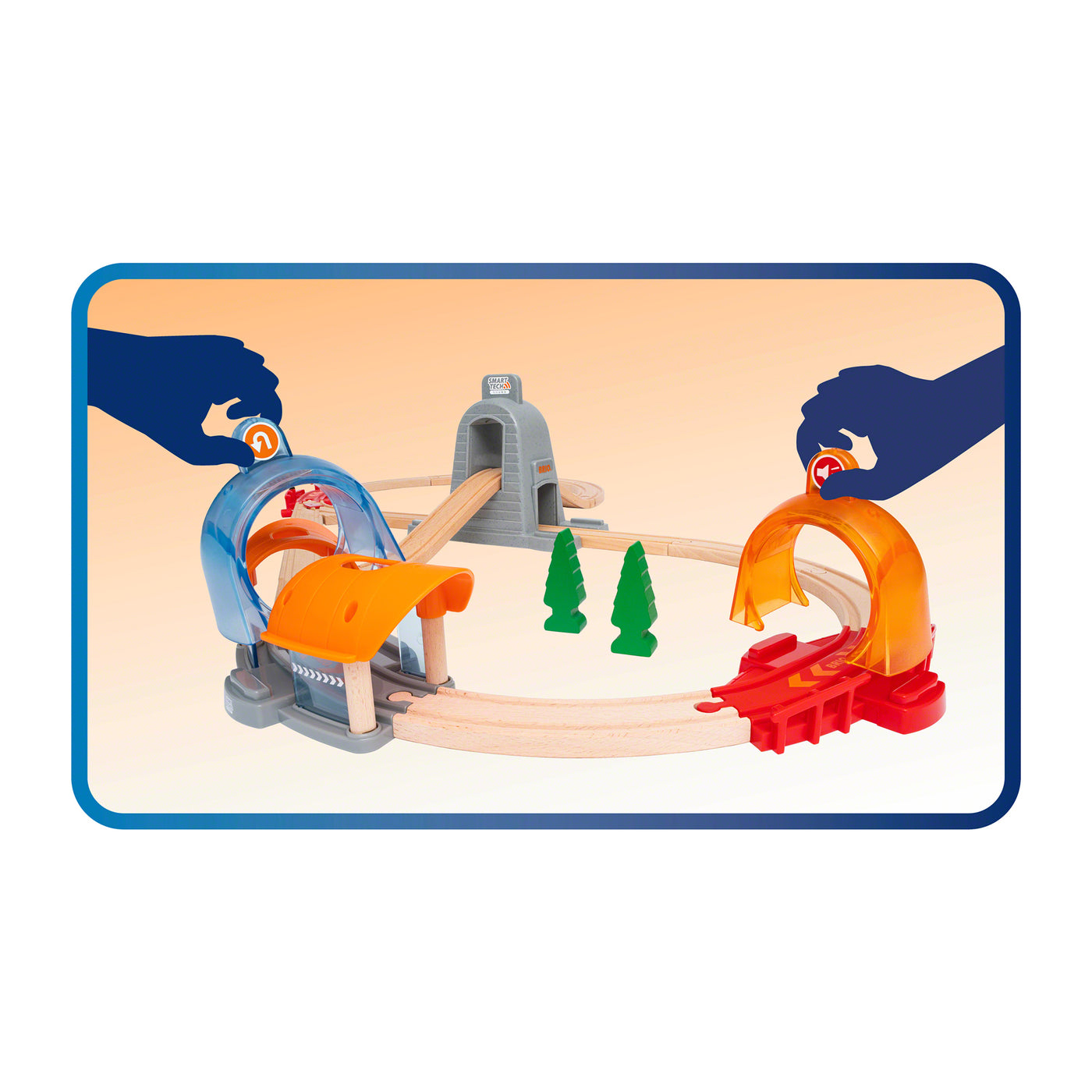 BRIO togbane, Action Tunnel Travel Set (Smart Tech Sound)