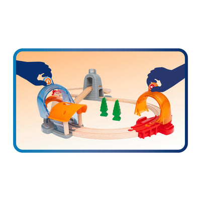 BRIO togbane, Action Tunnel Travel Set (Smart Tech Sound)