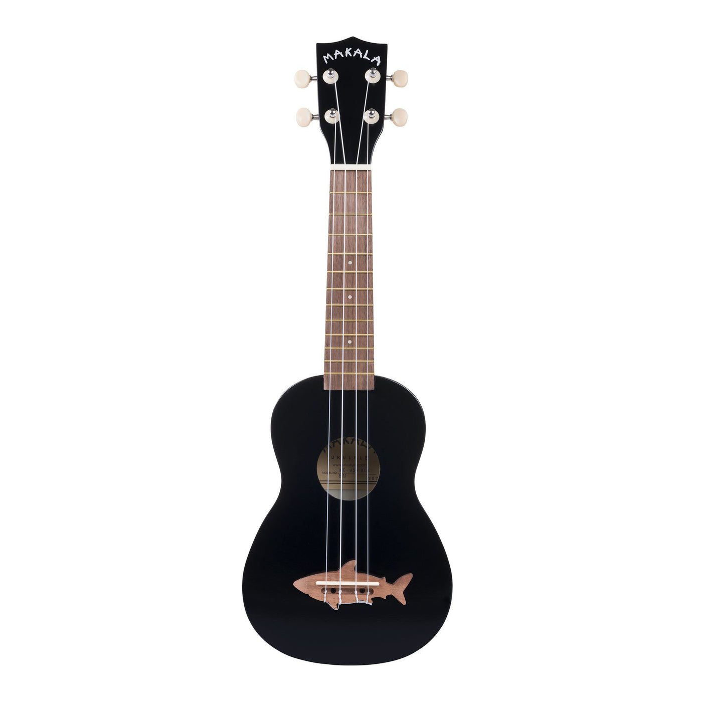 Makala ukulele, sort med haj