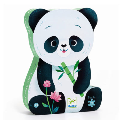 Silhuet puslespil, Panda 24 brikker
