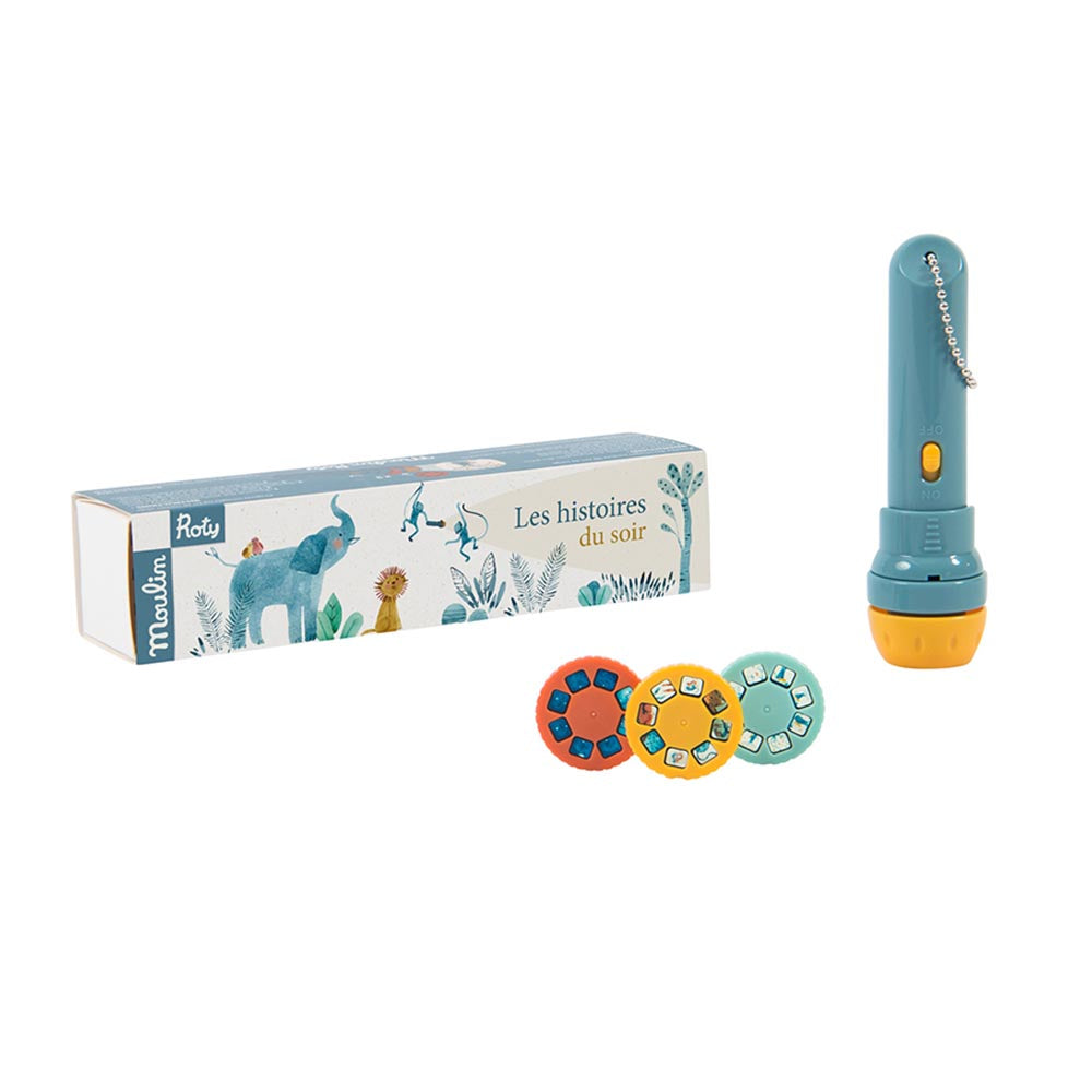 Moulin Roty lygte med skyggespil, petroleum