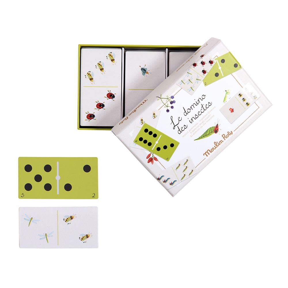 Moulin Roty spil, domino insekter