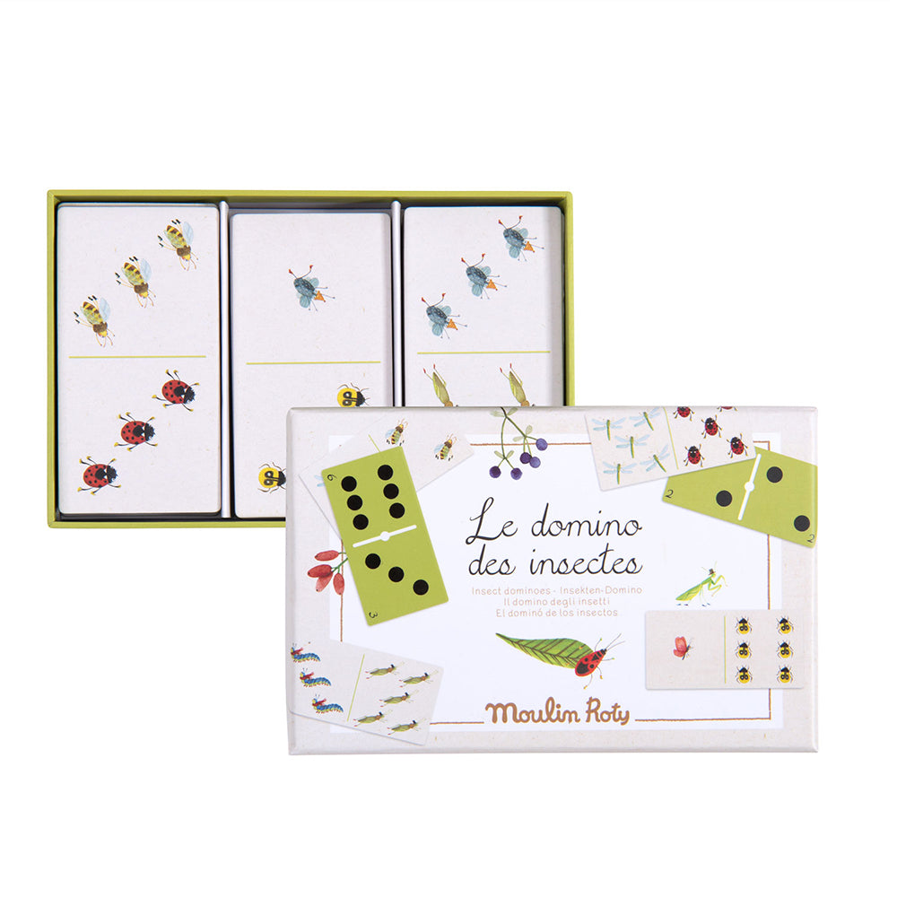 Moulin Roty spil, domino insekter