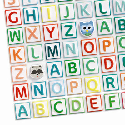 Djeco puf klistermærker, alfabet