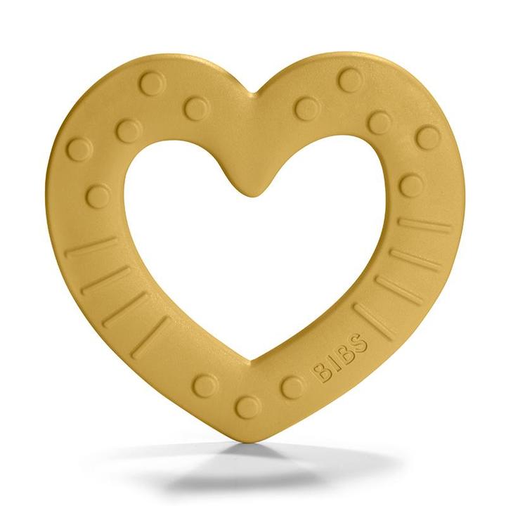 BIBS bidering heart, mustard