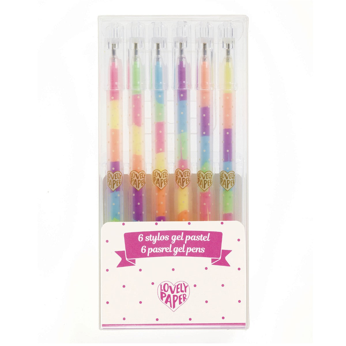 Djeco Lovely paper gel pens, pastel fluo