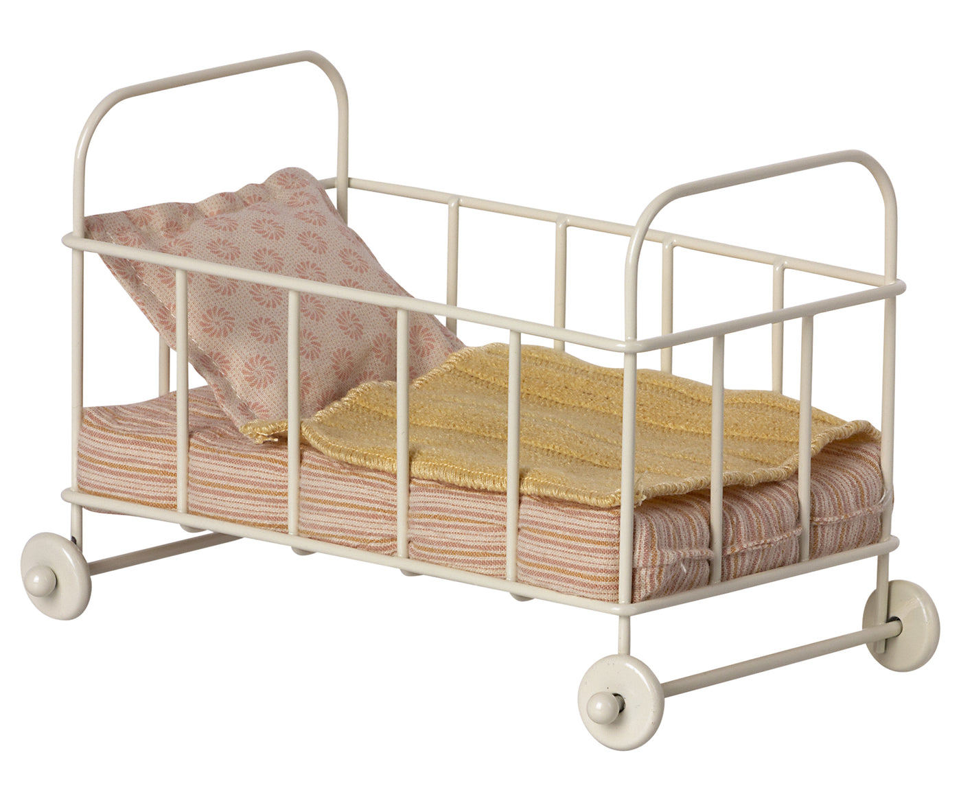 Maileg møbler, Tremmeseng, micro rose
