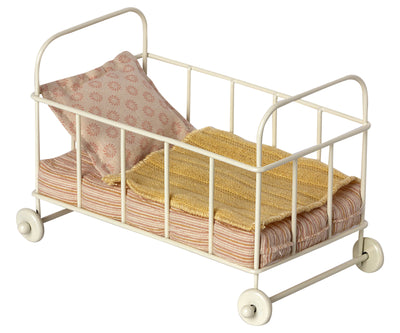Maileg møbler, Tremmeseng, micro rose