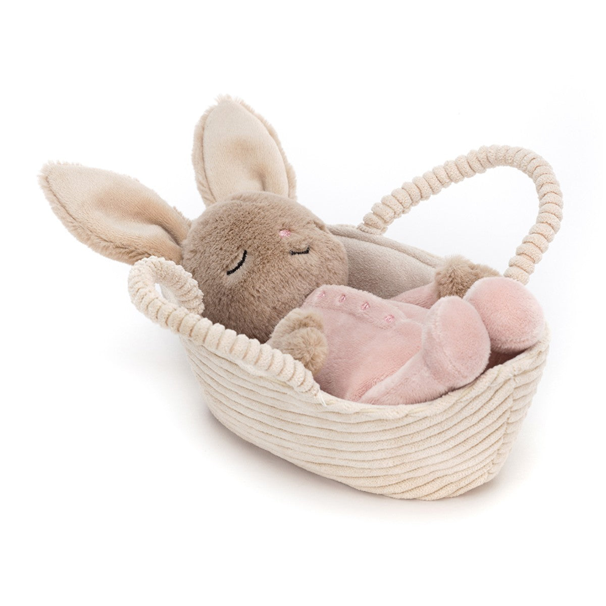 Jellycat, Rock-a-Bye Kanin i lift, 19 cm