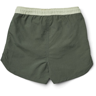 Liewood Aiden board shorts, Hunter Green/Dusty Mint mix