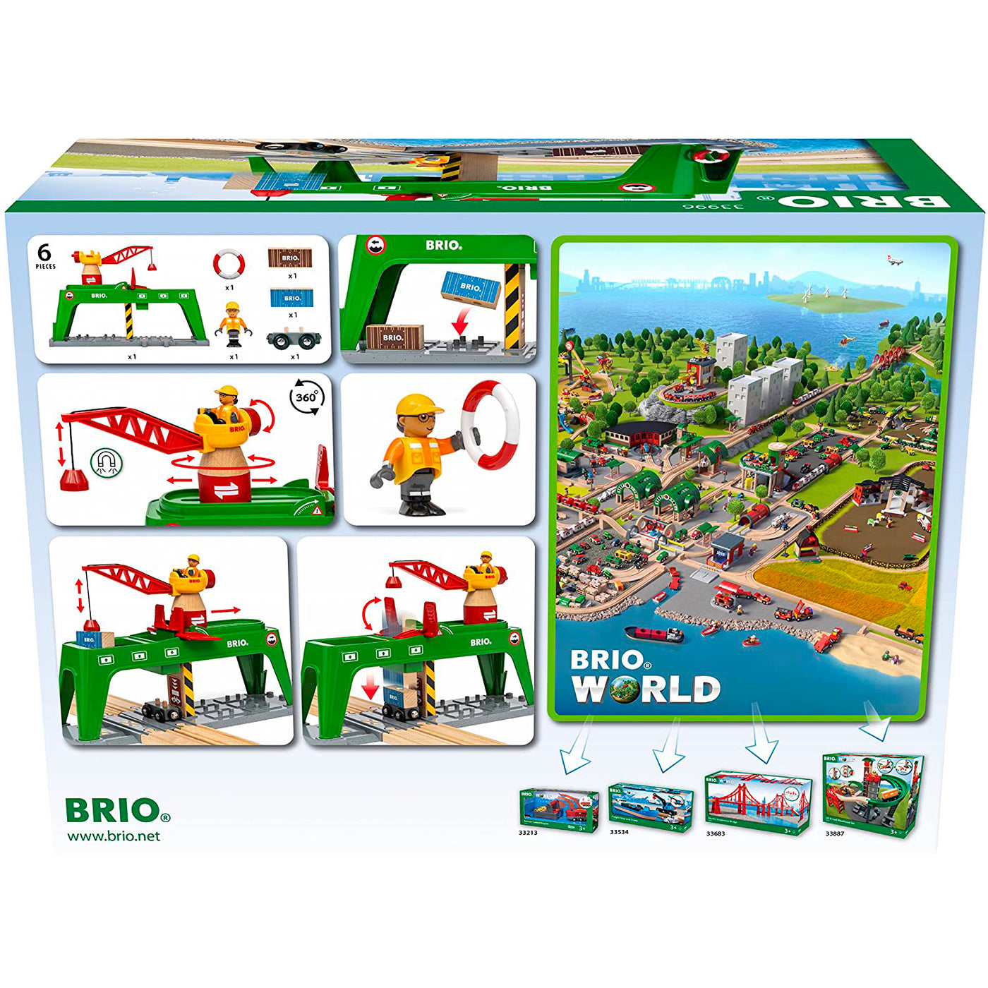 BRIO togbane, containerkran