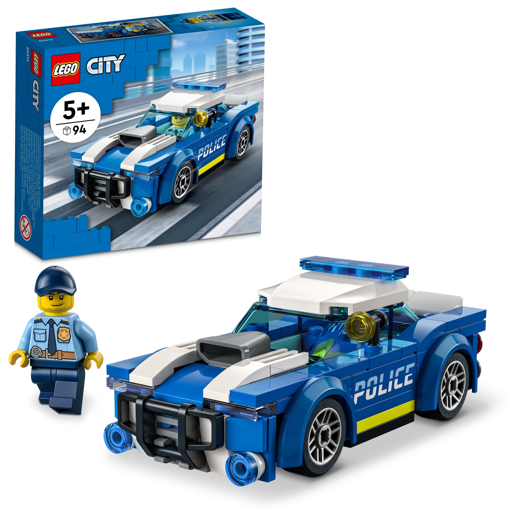 Afvist Caius Cornwall LEGO City, Blå politibil – Karrusella