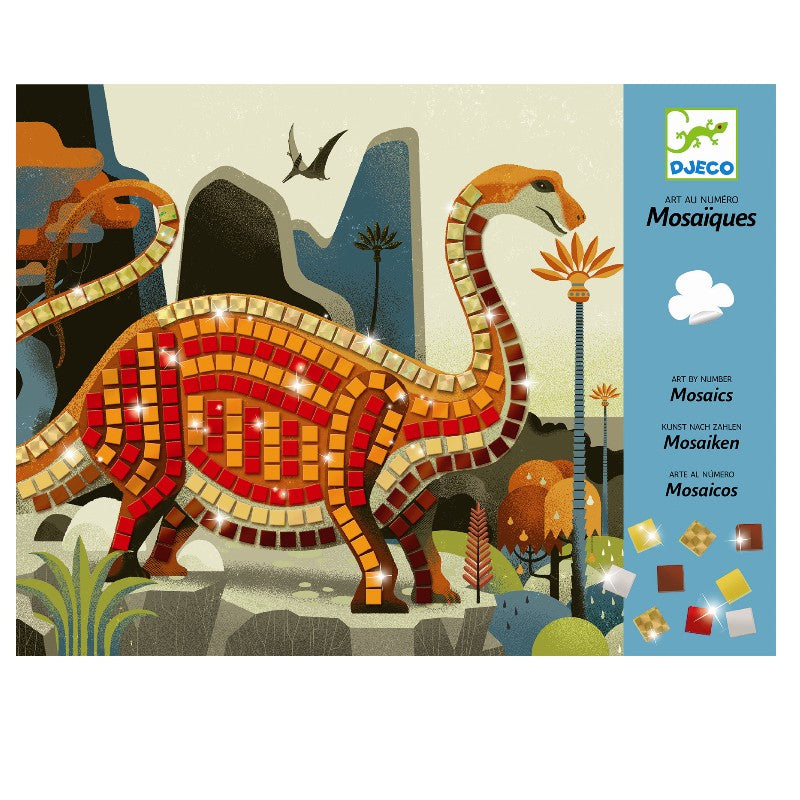 Djeco kreativ æske, mosaik Dinosaurer