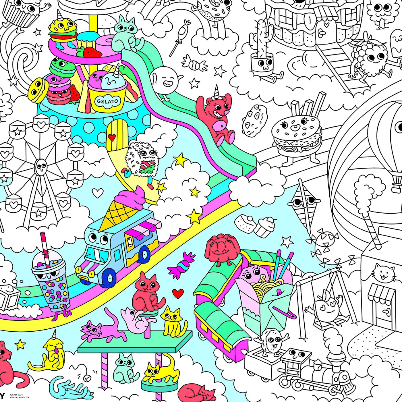 OMY Poster fold-sammen, Kawaii