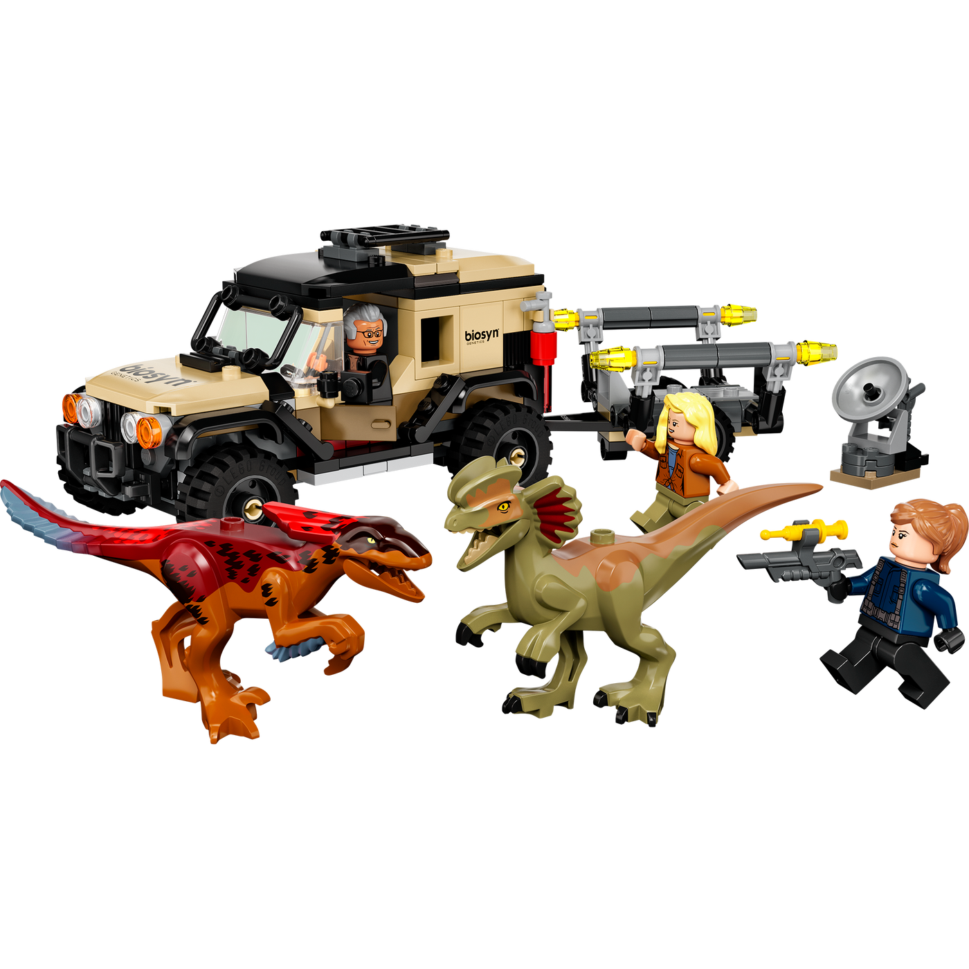LEGO Jurassic World, Pyroraptor og dilophosaurus-transport