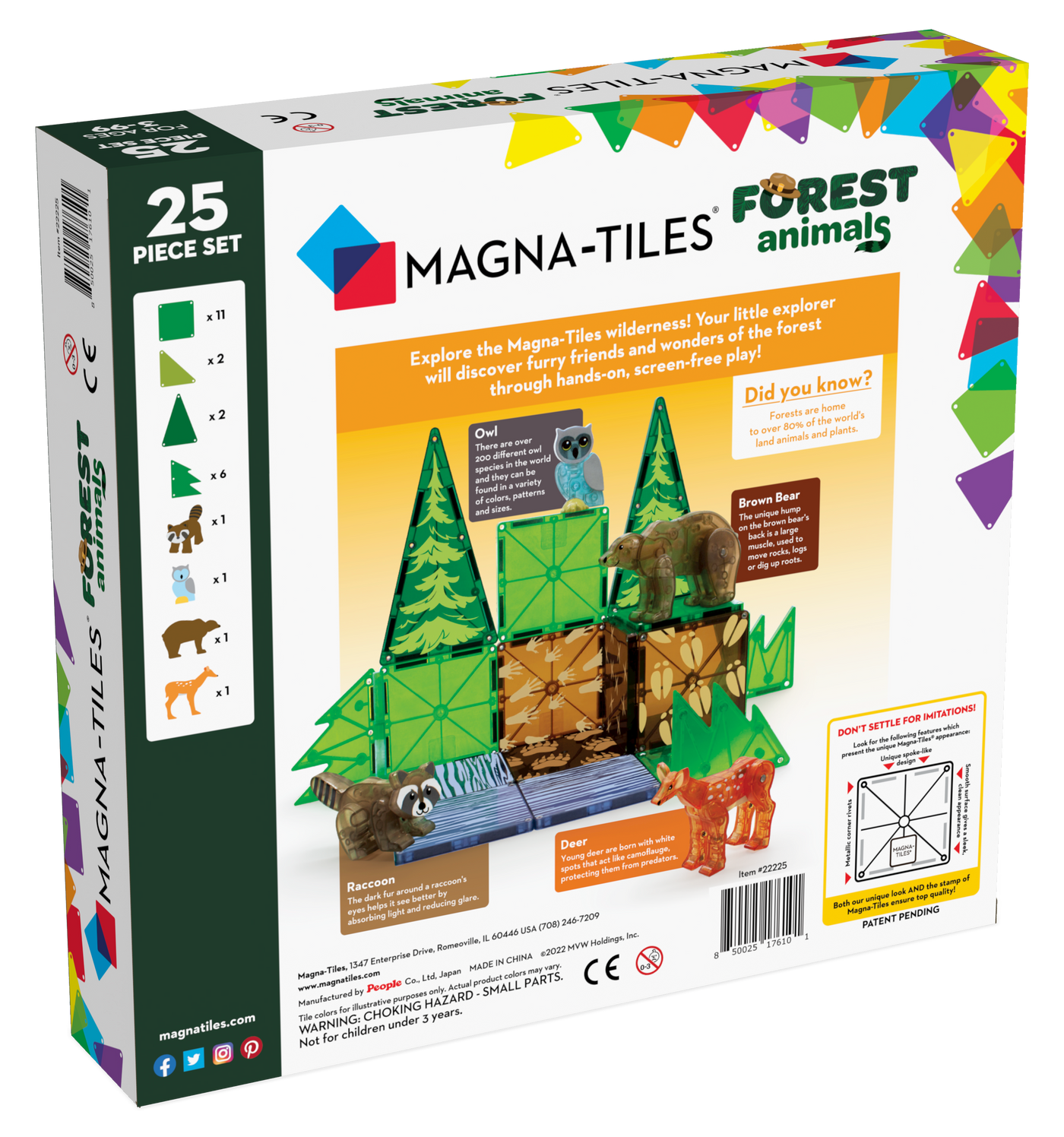 Magna-Tiles Forest Animals 25 stk