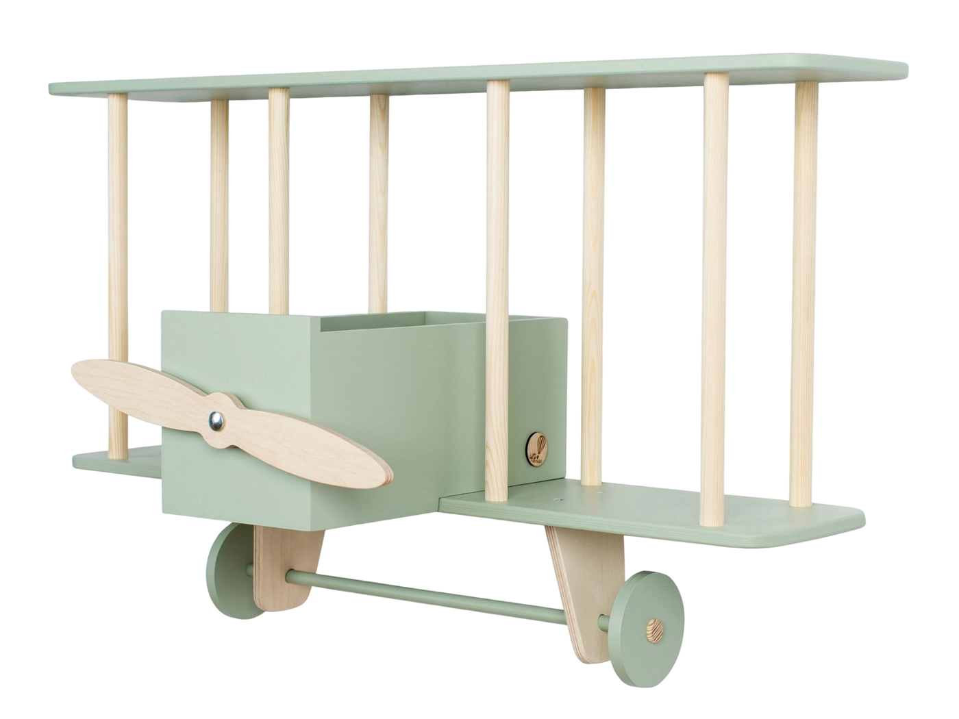 Up Warsaw, hylde, flyvemaskine sage green