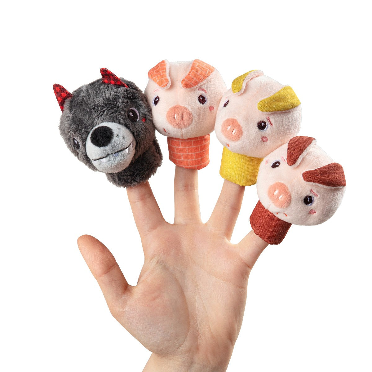 Fingerdukker, de tre små grise
