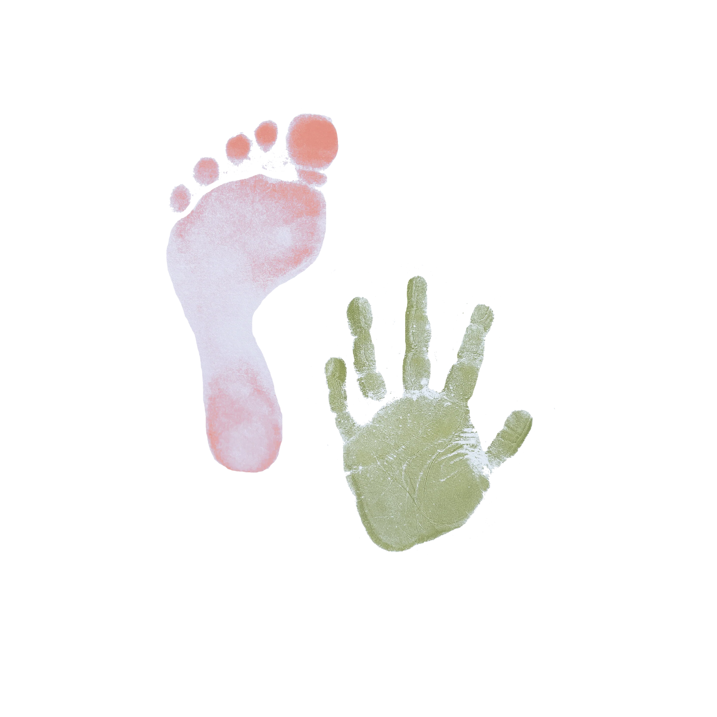 Hånd- og fodaftryk, grøn